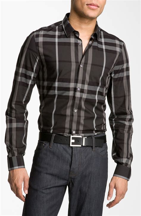 black burberry shirt mens